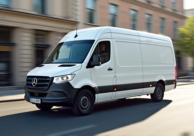 Transit van for urban delivery